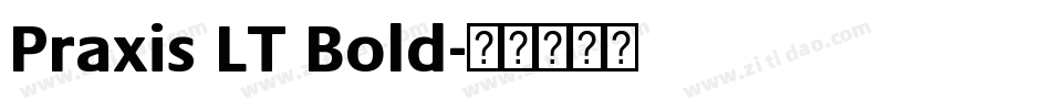 Praxis LT Bold字体转换